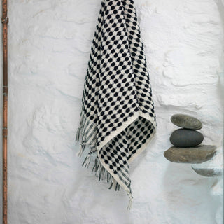 Dotted Terry Hand Towel: Taupe