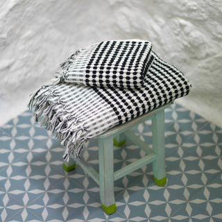 Dotted Terry Hand Towel: Taupe