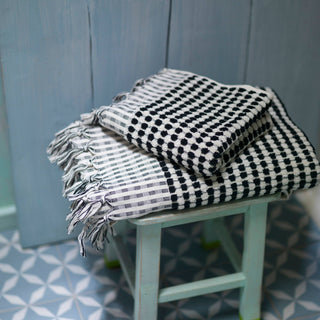 Dotted Terry Hand Towel: Taupe
