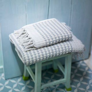 Dotted Terry Hand Towel: Taupe