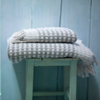 Dotted Terry Hand Towel: Taupe