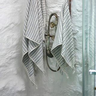 Dotted Terry Hand Towel: Taupe