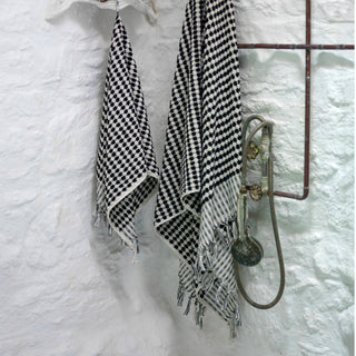Dotted Terry Hand Towel: Taupe