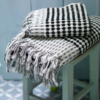 Dotted Terry Hand Towel: Taupe