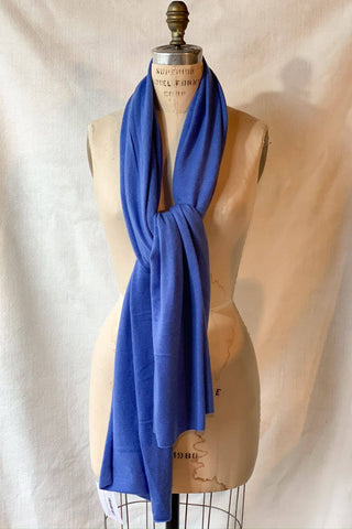 Cashmere Scarf/Wrap Cobalt Blue