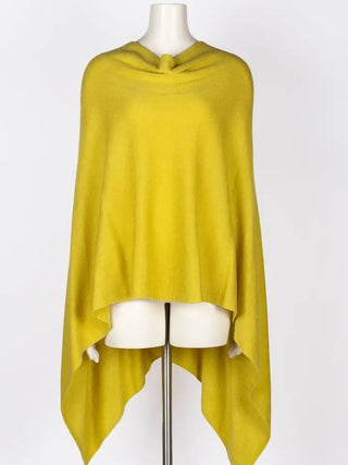 Cashmere Poncho, Lime