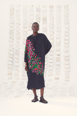 Itake Hand-Embroidered Silk Dress