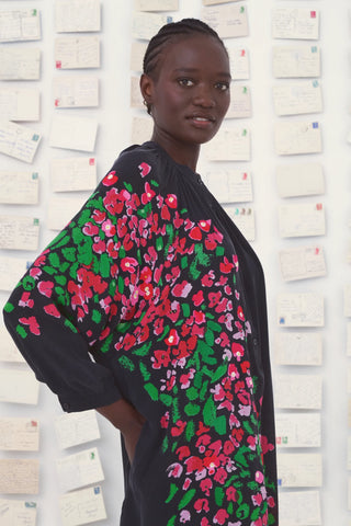 Itake Hand-Embroidered Silk Dress