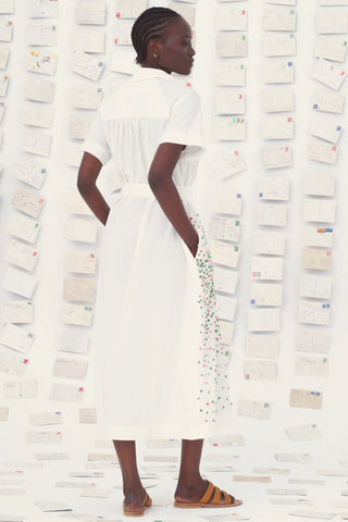 Bougainvillea Hand-Embellished Dress