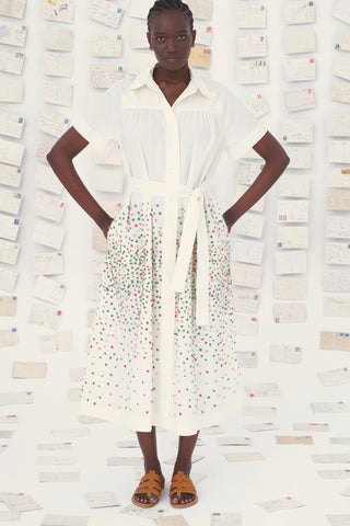 Bougainvillea Hand-Embellished Dress