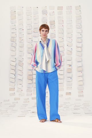 Claudie Handwoven Stripe Blouse