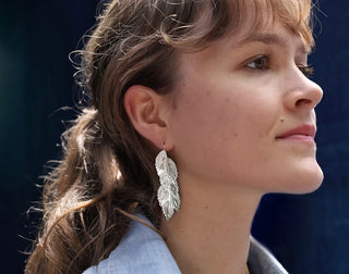 Sea Oats Earrings: Wire