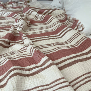 Muslin Striped Blanket