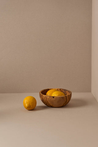 Natural Olive Wood Snack Bowls
