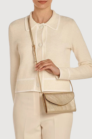 Bigallo Metallic Crossbody Clutch