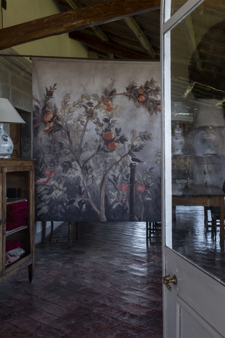 Fresco Canvas Panel, Antique