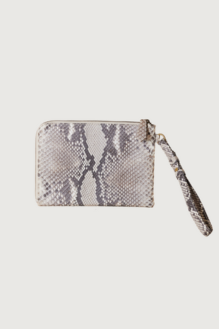 Bly Python Clutch, Sand