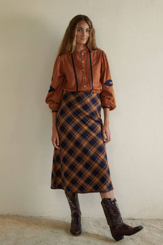 A Line Skirt Plaid