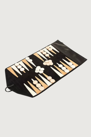 Leather Travel Backgammon Set