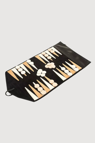 Leather Travel Backgammon Set