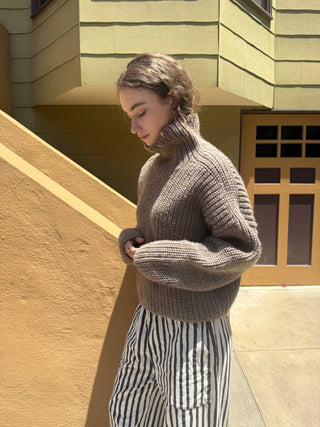 Bruno Highland Wool Sweater: Brown