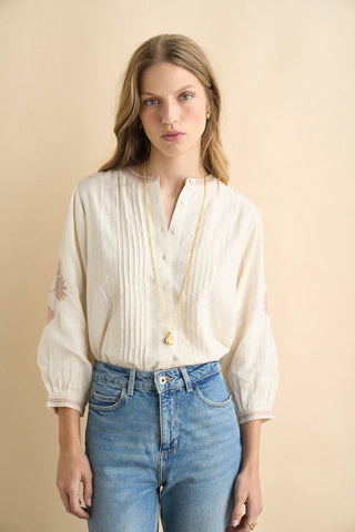 Jo Blouse, Cream