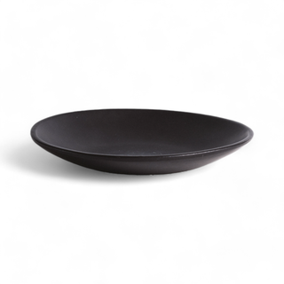 Handmade Stoneware Dinner Plate | Dadasi 10.2": Matte Black