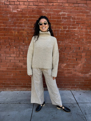Bruno Highland Wool Sweater: Beige