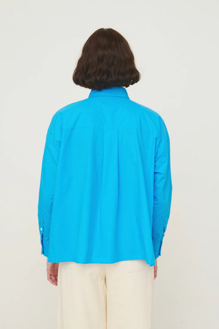 Greta Hand-Embroidered Hydrangea Shirt