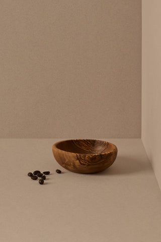 Natural Olive Wood Snack Bowls