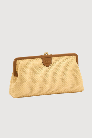 Manuela Raffia Clutch
