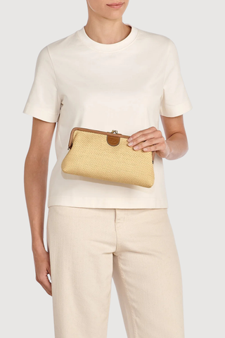 Manuela Raffia Clutch