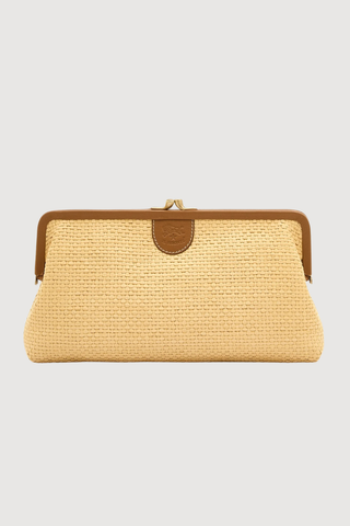 Manuela Raffia Clutch