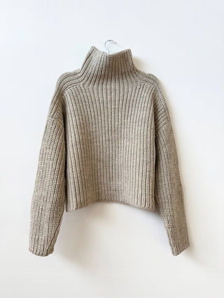 Bruno Highland Wool Sweater: Beige