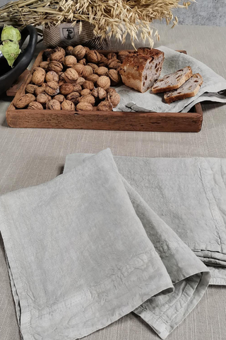 Lissoy Textile Linen Napkins, Set of 4