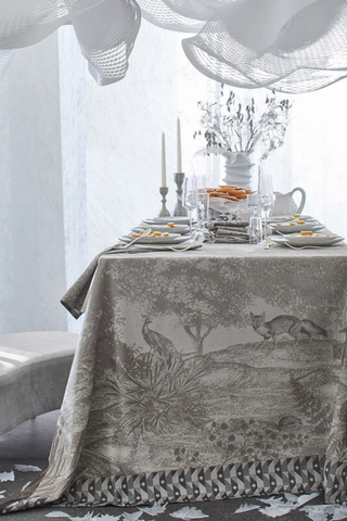 Tablecloth 69x98" | Foret Enchantee Grey
