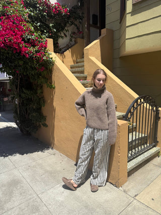 Bruno Highland Wool Sweater: Brown