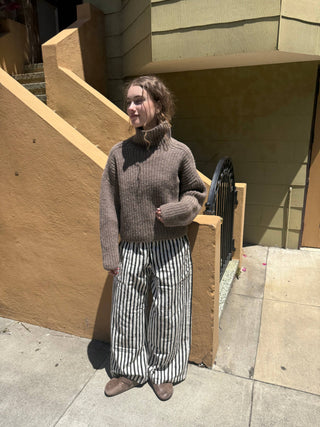 Bruno Highland Wool Sweater: Brown