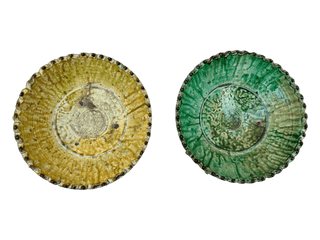 Tamegroute Green Fruit Bowl or Planter – Handmade Moroccan Pottery: Green / 8" x 5" (20 x 12 cm)