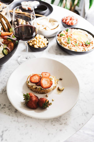 Handmade Stoneware Dinner Plate | Dadasi 10.2": Matte Black