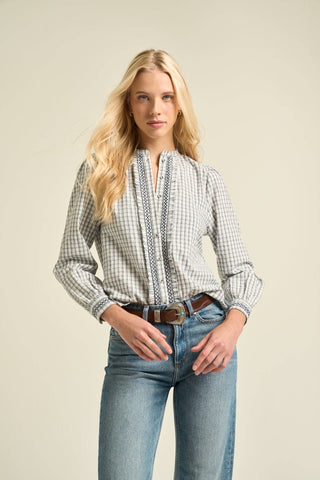 Sarah Blouse  Navy