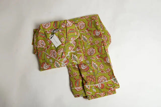 The Kathlyn. Pure cotton classic pj set with notch collar