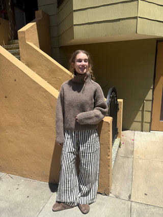 Bruno Highland Wool Sweater: Brown