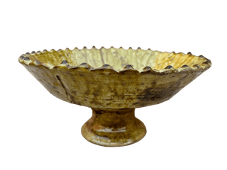 Tamegroute Green Fruit Bowl or Planter – Handmade Moroccan Pottery: Green / 8" x 5" (20 x 12 cm)