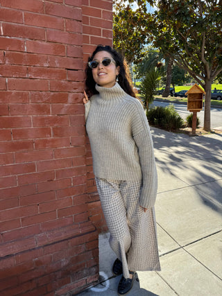 Bruno Highland Wool Sweater: Beige