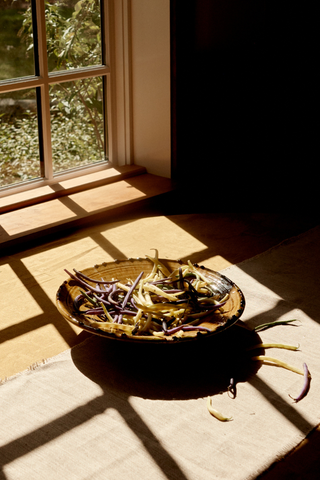 Tamegroute Footed Serving Dish, 14"; Ochre