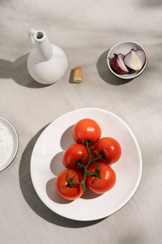 Handmade Stoneware Dinner Plate | Dadasi 10.2": Matte Black