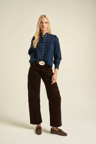 Mila Blouse Navy