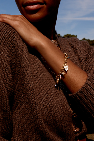 Chain Bracelet with Charms