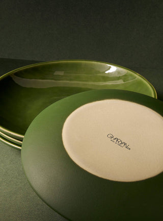 Handmade Stoneware Dinner Plate | Dadasi 10.2": Matte Black